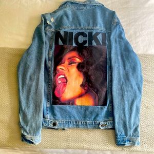 H&M   Nicki Minaj denim jacket, size large